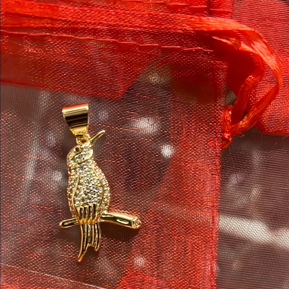 Gold Bird Pendant